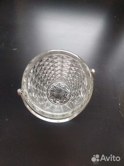 Конфетница СССР хрустальная