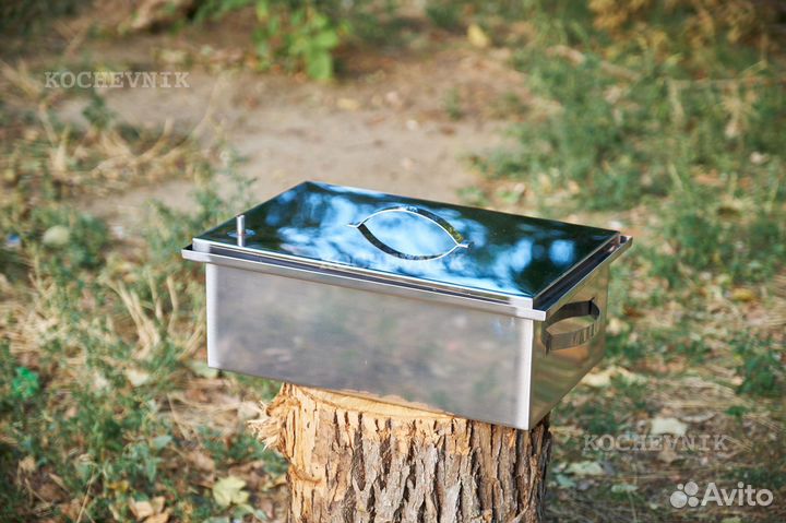 Коптильня нержавейка 1.2мм 250*400*150