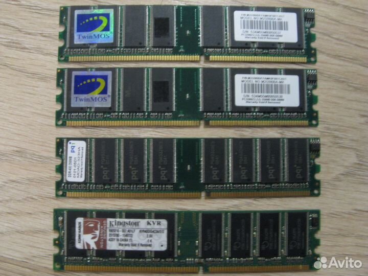 Оперативная память DDR 256 MB 3шт