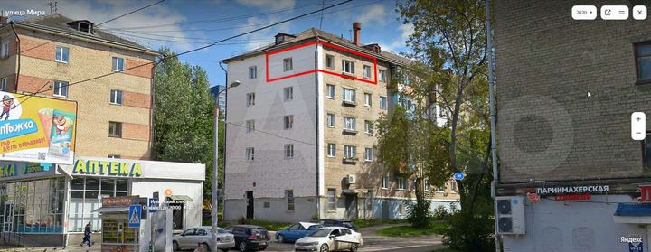 3-к. квартира, 43 м², 5/5 эт.