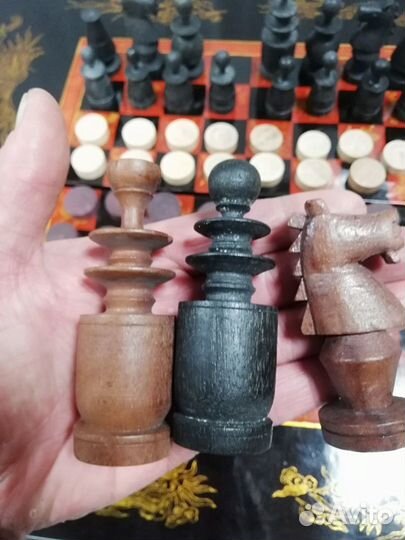 Большие шахматы,нарды ручная работа