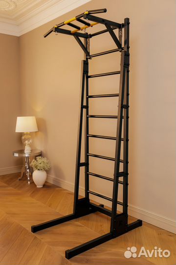 Напольная шведская стенка Рекорд R1 с турником