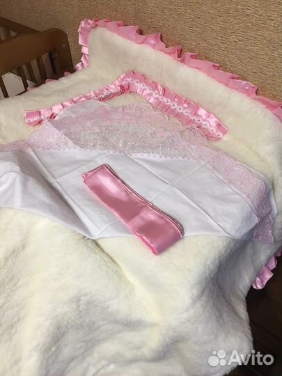 Конверт на выписку для девочки зима