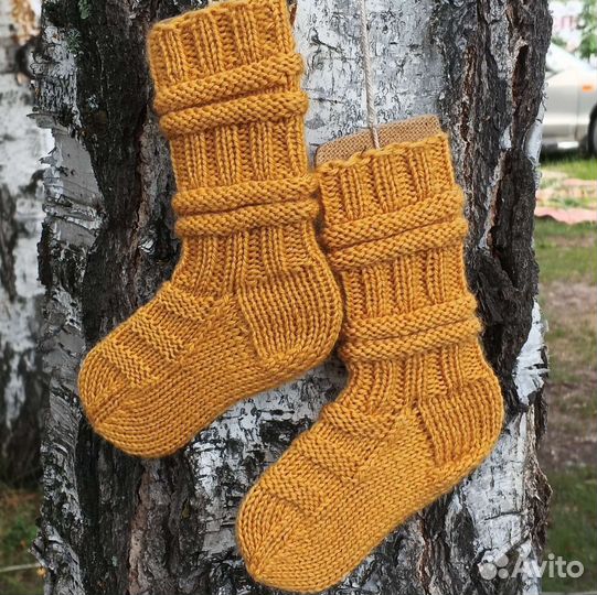 Носки шерстяные вязаные, финские носки детские