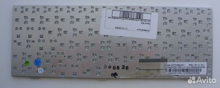 Клавиатура для ноутбука Asus EEE PC 700 900 белая