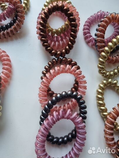 Резинки для волос пружинки 4шт