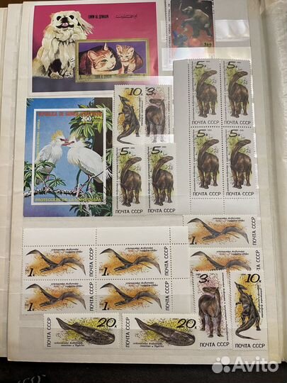 Альбом с марками. Флора и фауна