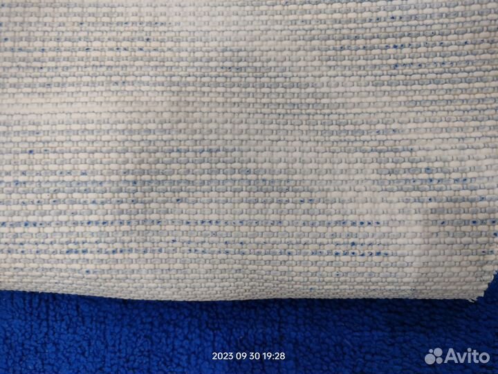 Комплект в ванную комнату в синем цвете