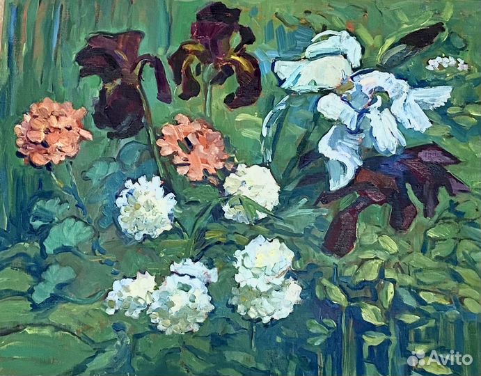 Картина маслом Цветы Фрукты на холсте