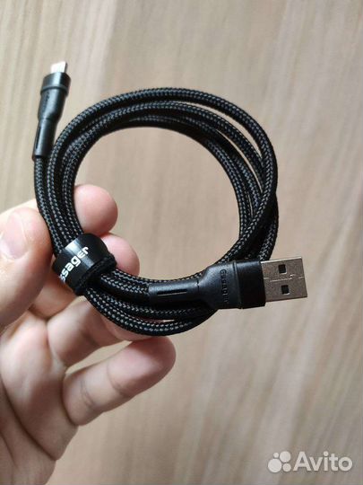 Кабель iPhone lightning-type c 20 ватт. новый 1.5м