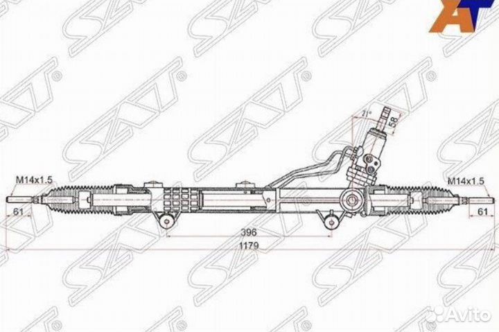 Рулевая рейка на mercedes w164 без датчика