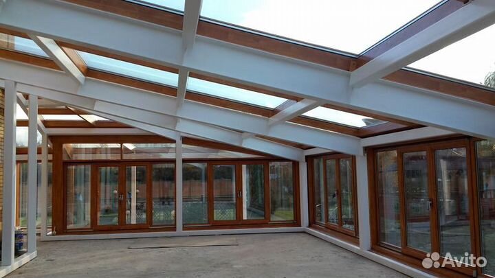 Безрамное остекление террасы