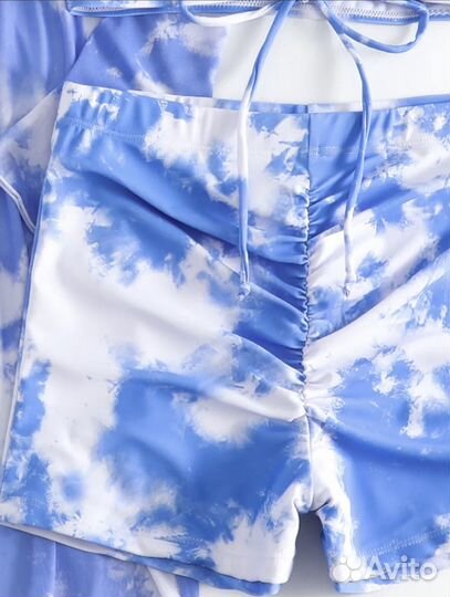 Новый женский купальник 3 в 1 с накидкой