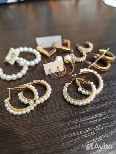 Сережки бижутерия