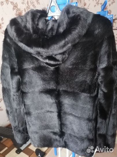 Шуба норковая 46 48 черная автоледи