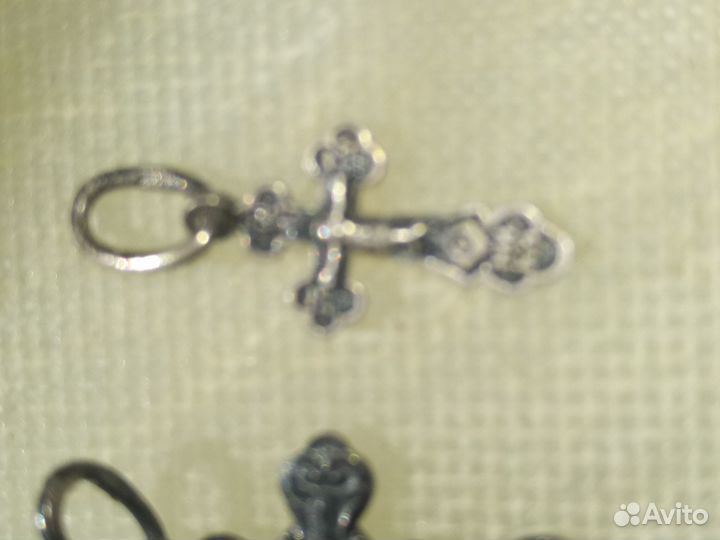 Крестик нательный серебро