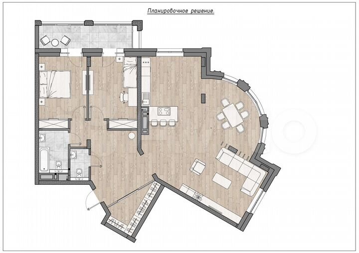 3-к. квартира, 131,1 м², 6/23 эт.