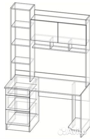 Стол компьютерный пкс-5 Памир