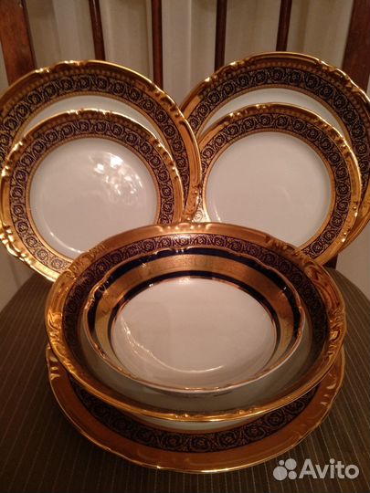 Набор новой чешской фарфоровой посуды