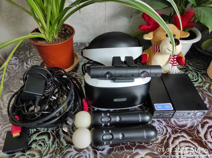 Шлем виртуальной реальности PS4 VR 2 ревизия