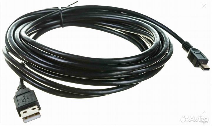 Кабель USB - Mini USB 5 метров новый
