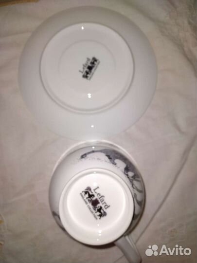 Чашка с блюдцем Котики Lefard