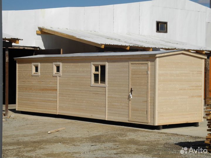 Баня Русская 2.3х8.0м. с печью Ермак 12