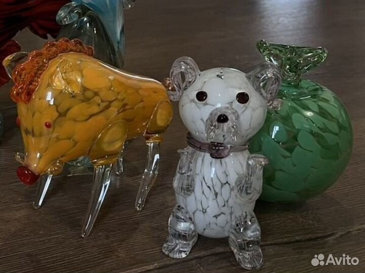 Стеклянные статуэтки/игрушки