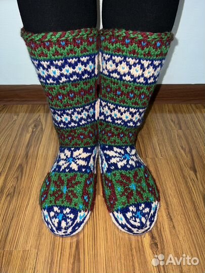Носки вязаные, джурабы дагестанские