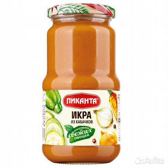 Икра пиканта из кабачков 520г