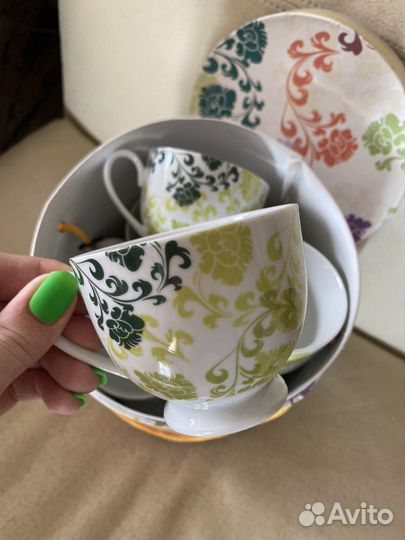 Сервиз чайный новый в коробке