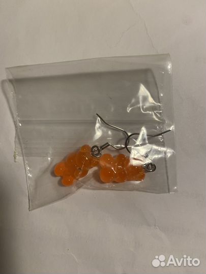 Серьги мармеладные мишки новые