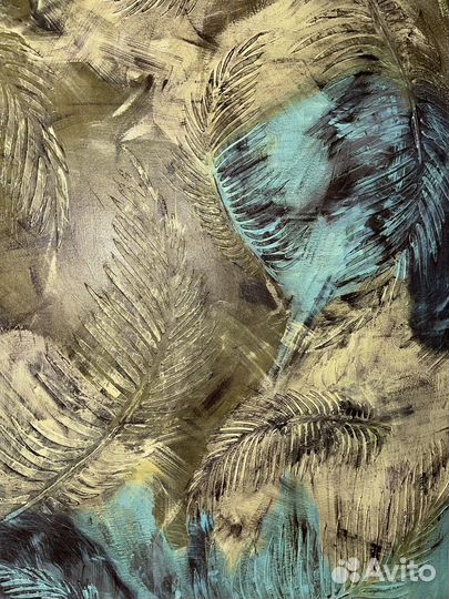 Картина интерьерная абстракция пальмы