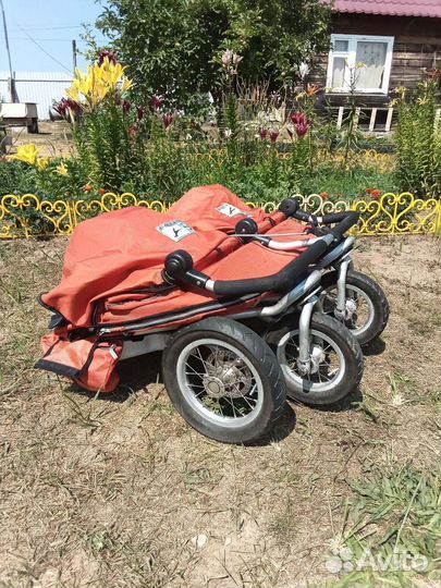 Детская коляска трансформер tfk для двоих