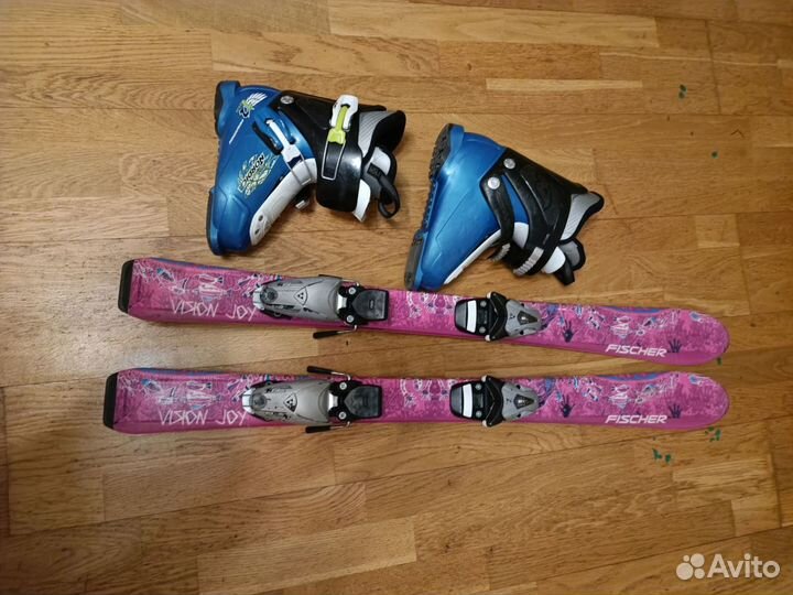Горные лыжи детские 100 комплект