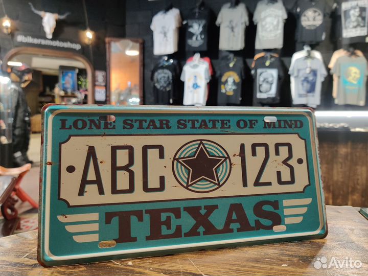 Номер автомобильный Texas ABC-123