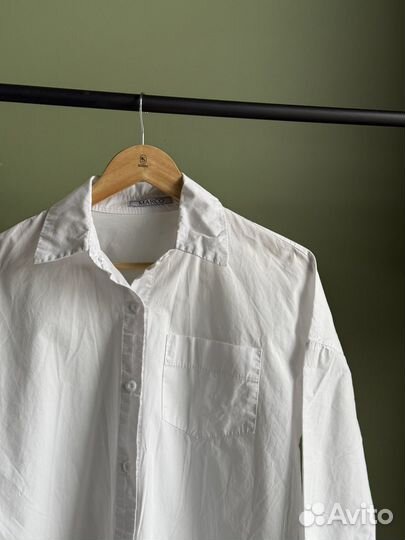 Рубашка белая женская оверсайз