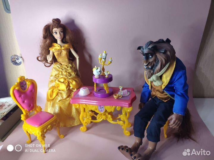 Barbie, disney. Красавица и чудовище набор