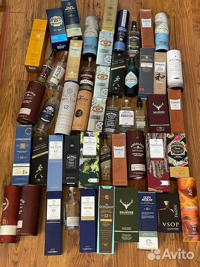 Пустые бутылки из под алкоголя