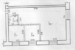 2-к. квартира, 51,2 м², 1/5 эт.