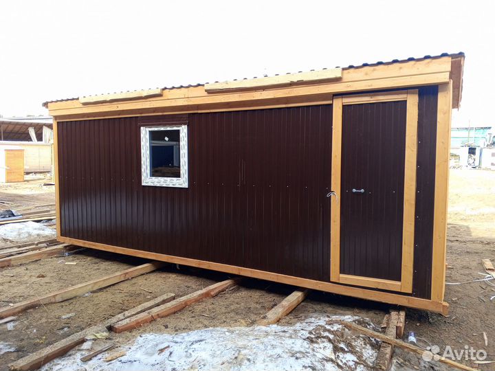 Садовая бытовка утепленная новая 6мх2,3м