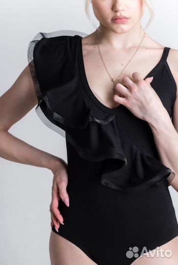 Тренировочное боди платье для бальных танцев