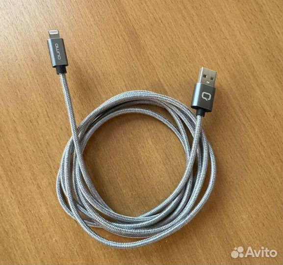 USB кабель для зарядки qumo оригинал 2м