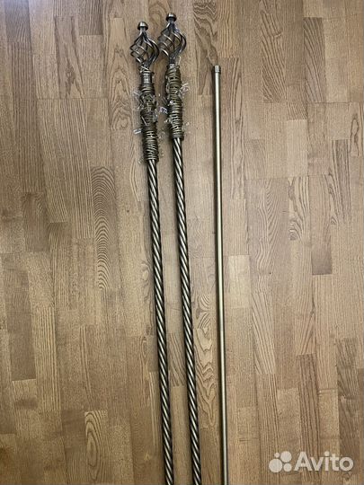 Карнизы для штор двухрядный металлический