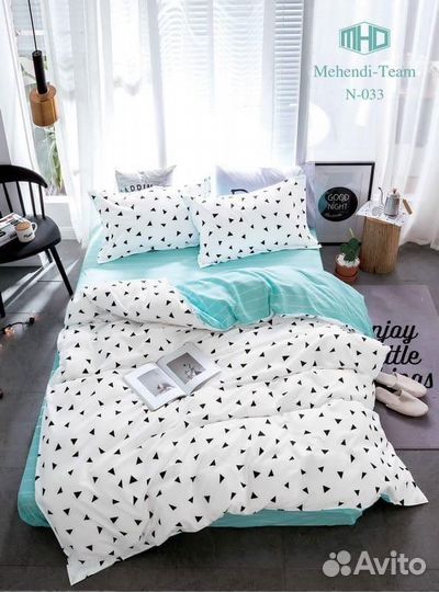 Новое постельное белье сатин 1,5