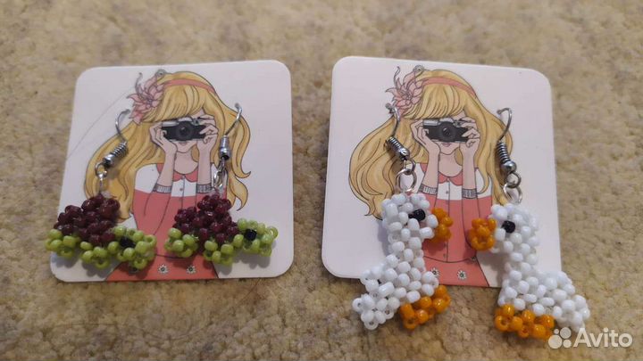 Серьги кольца