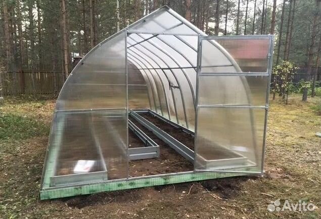 Теплица Горка с поликарбонатом 4мм
