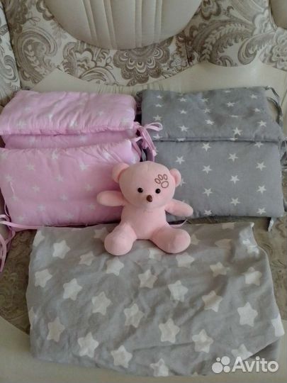 Бортики и простынь на резинке