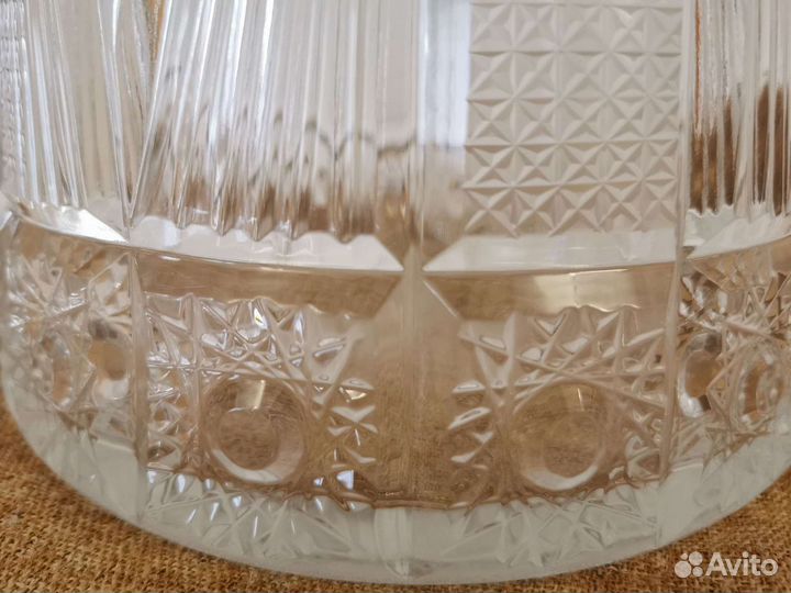 Ваза большая хрустальная 60-70 гг СССР