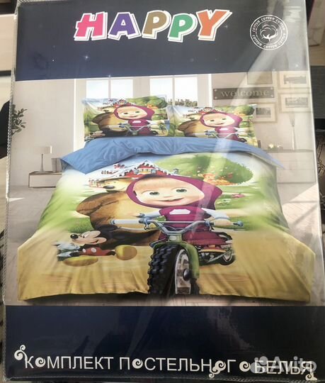 Детское постельное белье Маша и медведь